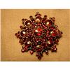 Image 1 : Circa 1890 Garnet Stylized Star Brooch #1288304