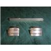 Image 1 : Vintage Silver Tie Clasp with Cufflinks #1288576