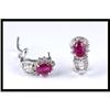 Image 1 : FINE RUBY DIAMOND EARRINGS #1307618