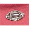 Image 1 : Victorian Sterling& Onex& Marcasite Brooch #1307684
