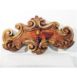 PD011 - Pair Italian Ornate Carved One Arm Leaf#1307871