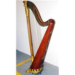 MG82 - English Harp & Case Circa 1860 #1307881