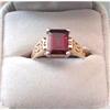 Image 1 : Beautiful 3ct Garnet and Gold Filigree Ring #1307994