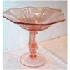Image 1 : RARE Pink Swing Depression Footed Compote #1312891