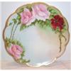 Image 1 : Hand Painted Haviland Limoges Rose Plate #1312918