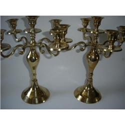 BRASS CANDLE HOLDERS #1313077