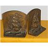 Image 1 : Solid Bronze Bookends/ Clipper Ships #1314054