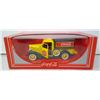 Image 1 : 1990 Coca Cola Diecast Yellow Ford Delivery Truck (box is 14")