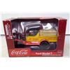 Image 1 : Heavy Die Cast Gear Box Coca Cola Model T Piggy Bank with Key (box is 8")