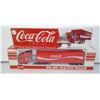 Image 1 : 1/64 scale Coca Cola Big Rig Tractor Trailer Die Cast