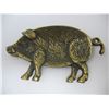 Image 2 : BRASS PIG Dish - Made in England - 4 1/2 inches