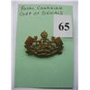 Image 1 : ROYAL CANADIAN CORP of SIGNALS CAP BADGE - Lugs intact - No Fastening Pin