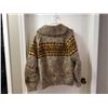 Image 2 : Vintage hand knit wool sweater, large size