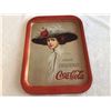 Image 1 : Vintage 1971 "Drink Delicious Coca-Cola" Hamilton King Girl metal tray
