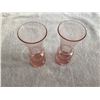 Image 1 : 2 small pink glass vases