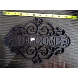 Iron Welcome Sign