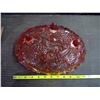 Image 2 : Antique Glass Red Dish