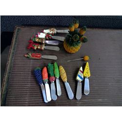 Lot of Antique Cheese Knives & Pickle Forks