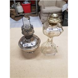 2 Coal Oil Lamps