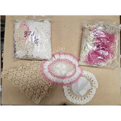 Lot Various Doilies