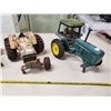 Image 2 : 4 antique toy tractors, 2 Massey Ferguson, 1 John Deere, 1 Case