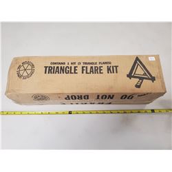 Triangle flare kit, new in box. Made in USA