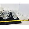 Image 2 : Glass Punch Bowl w/ Ladle and 16 Cups