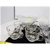 Image 3 : Glass Punch Bowl w/ Ladle and 16 Cups