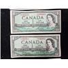 Image 3 : (5) 1954 1$ Bills