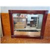 Image 3 : 1 ANTIQUE FRAMED MIRROR & PRINT (BOTH HEAVY)