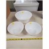 Image 1 : Set of 3 Federal oven ware milk glass bowls