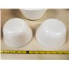 Image 4 : Set of 3 Federal oven ware milk glass bowls