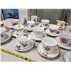 Image 3 : 13 tea cups with matching saucers, vintage creamer & 2 coffee mugs