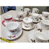 Image 4 : 13 tea cups with matching saucers, vintage creamer & 2 coffee mugs