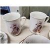 Image 5 : 13 tea cups with matching saucers, vintage creamer & 2 coffee mugs