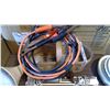 Image 1 : Assorted Lot - Jumper Cables, Basket, Lamp