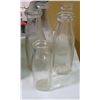 Image 1 : Box of Vintage Glass Bottles - 4 Lg /1 Sm