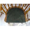 Image 4 : 6 Wooden Captain's Chairs w/Upholstered Seats