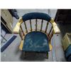 Image 1 : 1 Wooden Captain's Chair w/Upholstered Seat