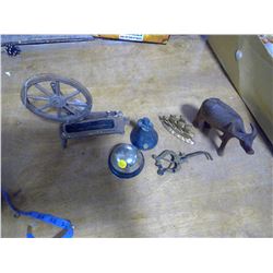 Decorative Lot - Desk Bell, Angel Bell, Brass Ship