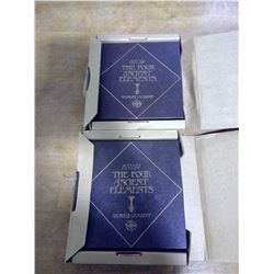 (2) Decorative Plates - The Four Ancient Elements By Georgia Lambert