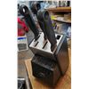Image 1 : KNIFE BLOCK W/ 3 KNIVES