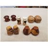 Image 2 : 5 Wood Salt & Pepper Shakers