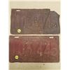 Image 1 : 2 1930 Licence Plates (Poor Condition)
