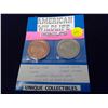 Image 1 : American Wildlife Medals - Engraved Collectibles - Grizzly Bear and Golden Eagle
