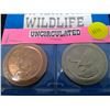 Image 2 : American Wildlife Medals - Engraved Collectibles - Grizzly Bear and Golden Eagle