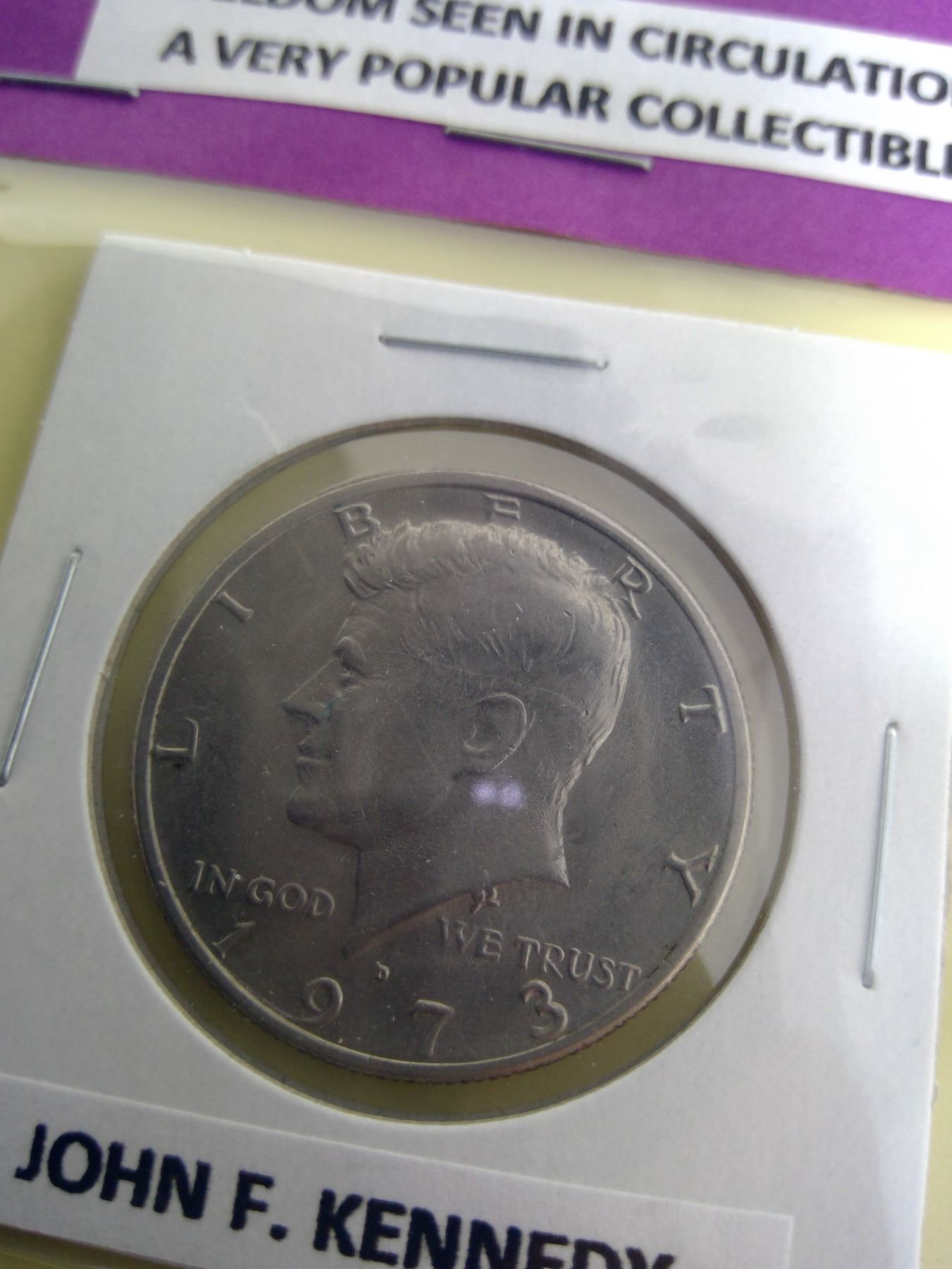U.S. John F. Kennedy 50 Cents Seldom Seen in Circulation Schmalz
