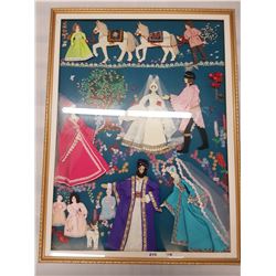 Framed Fabric Wall Art