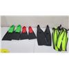 Image 1 : Qty 8 Swim Fins: 6 Floating & 2 Aqualung Dive Fins