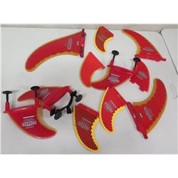 Qty 11 Misc Size Proteck SuperFlex Performance Fins Skegs